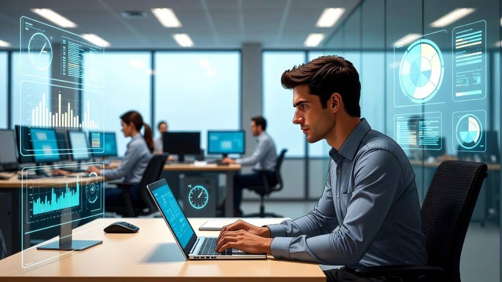 Guy works as IT support.